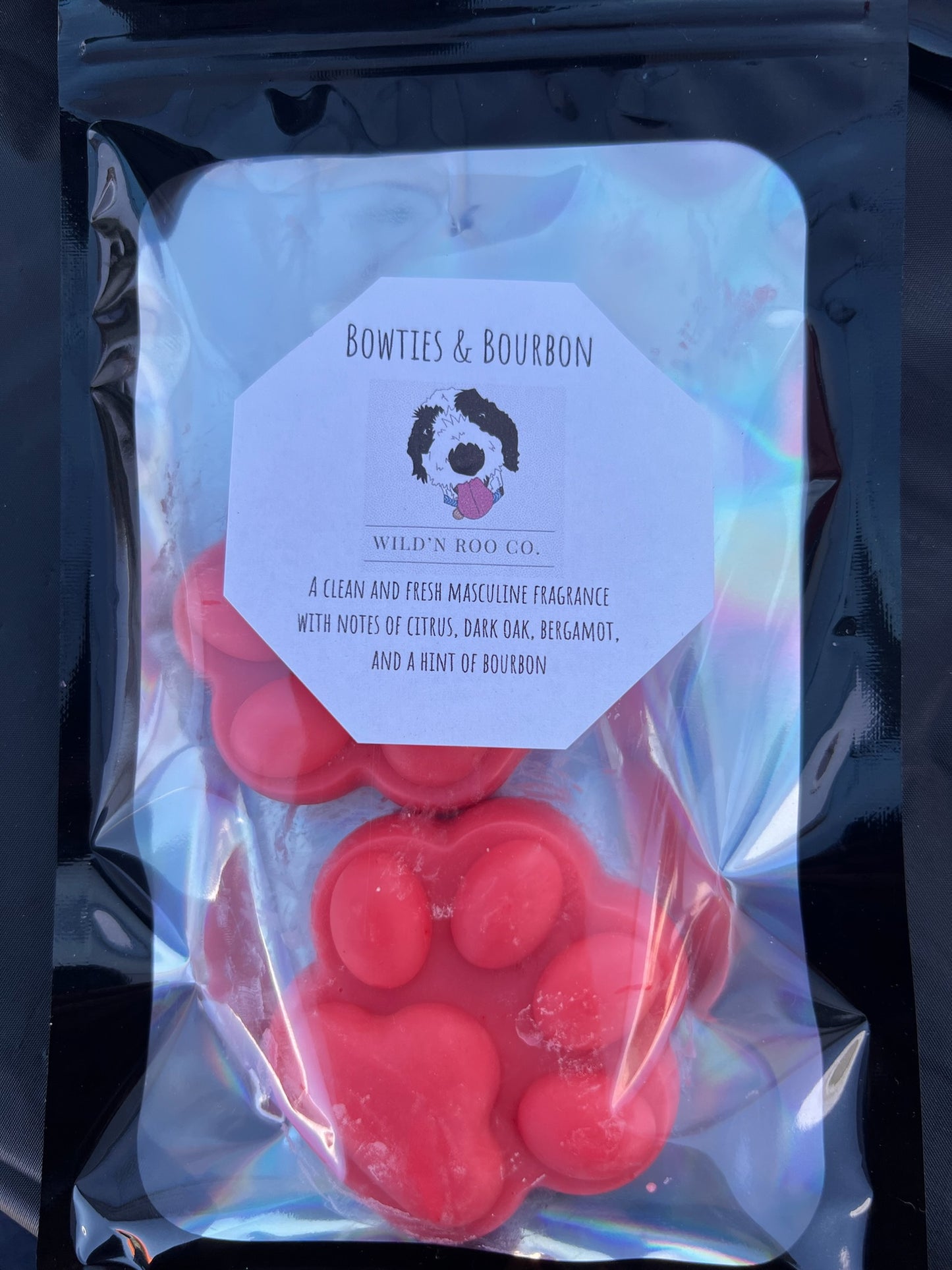 Bow ties and Bourbon Paw Print Wax Melts