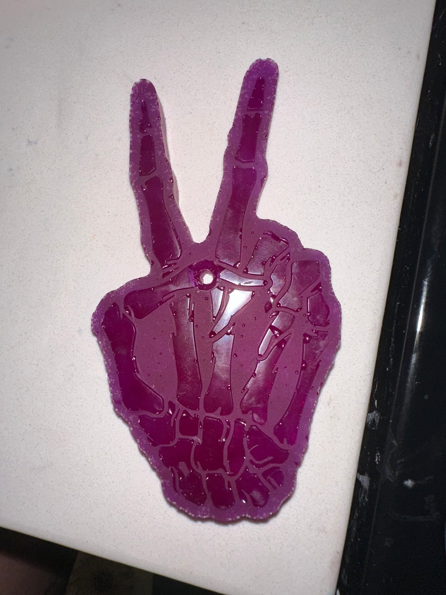 Purple peace skeleton